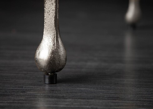 Abilaud LIQUID LINE hõbe, 34x34xH44 cm