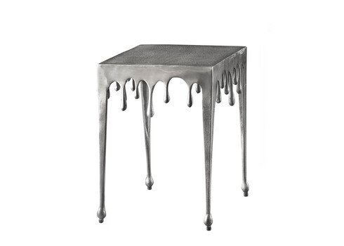 Abilaud LIQUID LINE hõbe, 34x34xH44 cm