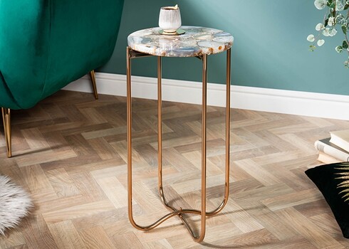 Abilaud NOBLE sinine / kuldne, D35xH62 cm