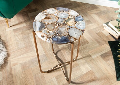 Abilaud NOBLE sinine / kuldne, D35xH62 cm