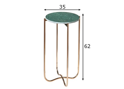 Abilaud NOBLE roheline marmor, D35xH62 cm