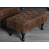 Tumba CHESTERFIELD antiikpruun, 80x45xH40 cm