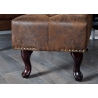 Tumba CHESTERFIELD antiikpruun, 80x45xH40 cm