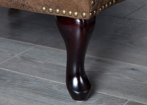 Tumba CHESTERFIELD antiikpruun, 80x45xH40 cm