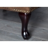 Tumba CHESTERFIELD antiikpruun, 80x45xH40 cm