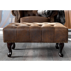 Tumba CHESTERFIELD antiikpruun, 80x45xH40 cm