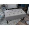 Tumba CHESTERFIELD hõbehall, 80x45xH40 cm