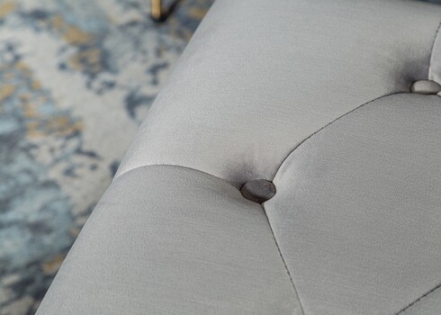 Tumba CHESTERFIELD hõbehall, 80x45xH40 cm