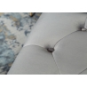 Tumba CHESTERFIELD hõbehall, 80x45xH40 cm