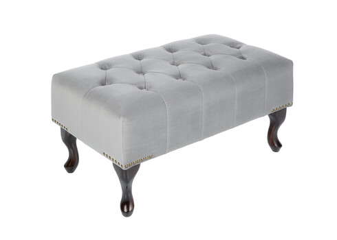 Tumba CHESTERFIELD hõbehall, 80x45xH40 cm