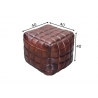 Tumba RIDER pruun, 40x40xH40 cm