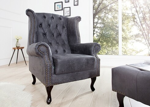 Tugitool CHESTERFIELD antiikhall, 85x70xH105 cm