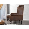 Tugitool CHESTERFIELD antiikpruun, 85x70xH105 cm