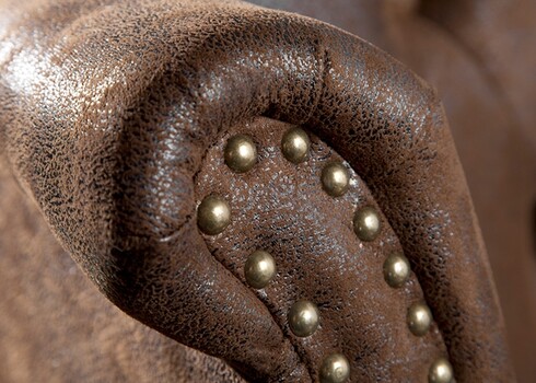 Tugitool CHESTERFIELD antiikpruun, 85x70xH105 cm