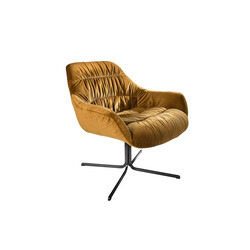 Tugitool BIG DUTCH sinepikollane, 80x80xH77 cm