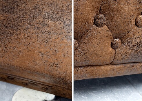 Tugitool CHESTERFIELD antiikpruun, 110x85xH73 cm