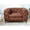 Tugitool MODERN BAROQUE antiikpruun, : 120x100xH70 cm