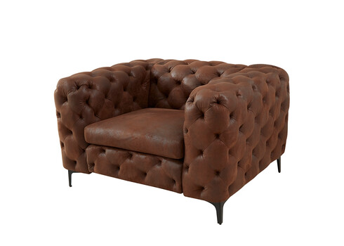 Tugitool MODERN BAROQUE antiikpruun, : 120x100xH70 cm