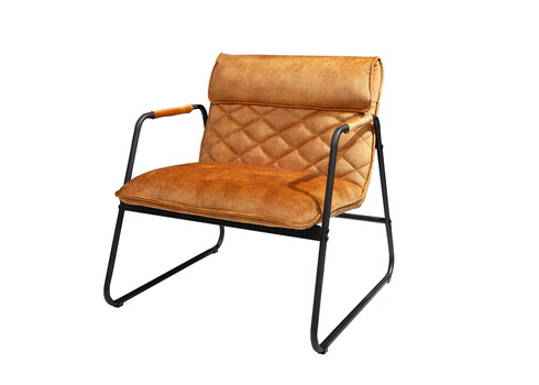 Tugitool MUSTANG sinepikollane, 71x72xH79 cm