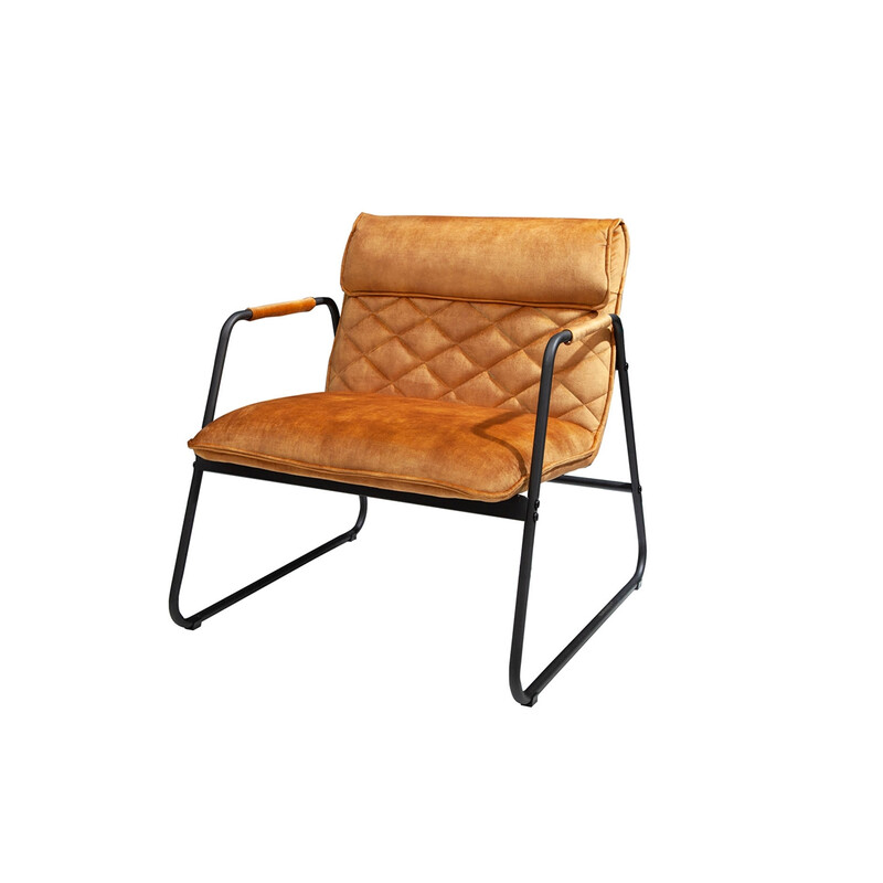 Tugitool MUSTANG sinepikollane, 71x72xH79 cm