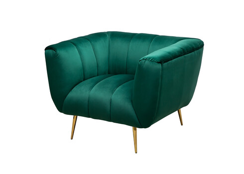 Tugitool NOBLESSE smaragdroheline, 105x90xH80 cm