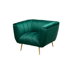 Tugitool NOBLESSE smaragdroheline, 105x90xH80 cm