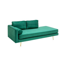 Lamamisdiivan DIVA smaragdroheline, 196x89xH83 cm