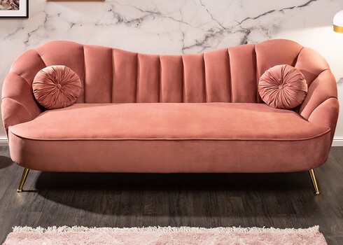 Diivan ARIELLE tuhmroosa, 220x92xH92 cm