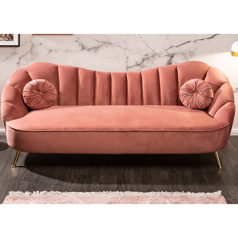 Diivan ARIELLE tuhmroosa, 220x92xH92 cm