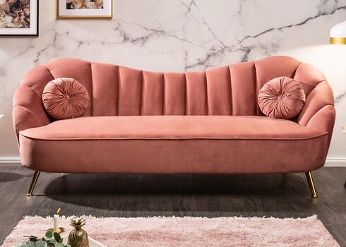 Diivan ARIELLE tuhmroosa, 220x92xH92 cm