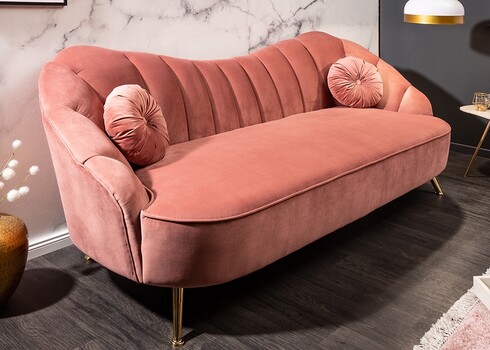 Diivan ARIELLE tuhmroosa, 220x92xH92 cm