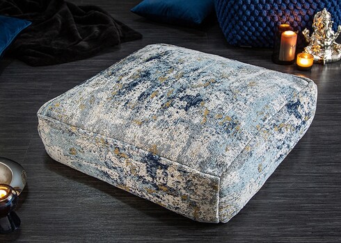 Põrandapadi ABSTRACT sinine / beež, 70x70xH20 cm