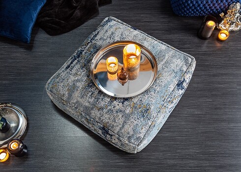 Põrandapadi ABSTRACT sinine / beež, 70x70xH20 cm