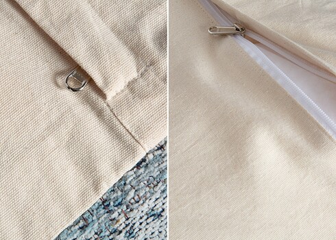 Põrandapadi ABSTRACT sinine / beež, 70x70xH20 cm