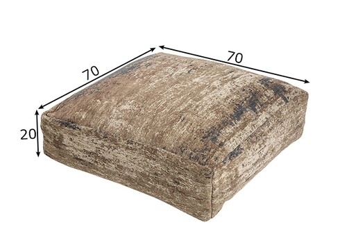 Põrandapadi MODERN ART pruun, 70x70xH20 cm