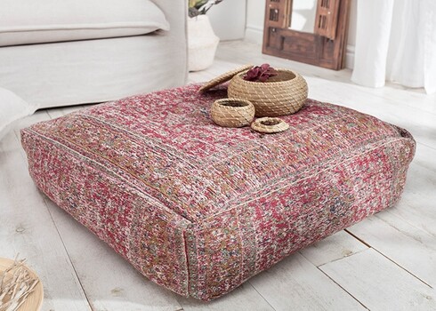 Põrandapadi OLD MARRAKECH punane, 70x70xH20 cm