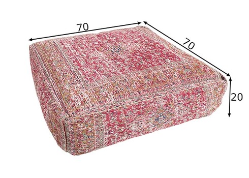 Põrandapadi OLD MARRAKECH punane, 70x70xH20 cm