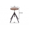 Taburet FACTORY akaatsia, 48x48xH38-60 cm