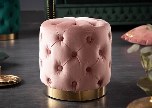 Tumba MODERN BAROQUE tuhmroosa, 37x37xH38 cm