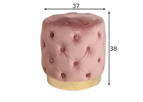 Tumba MODERN BAROQUE tuhmroosa, 37x37xH38 cm