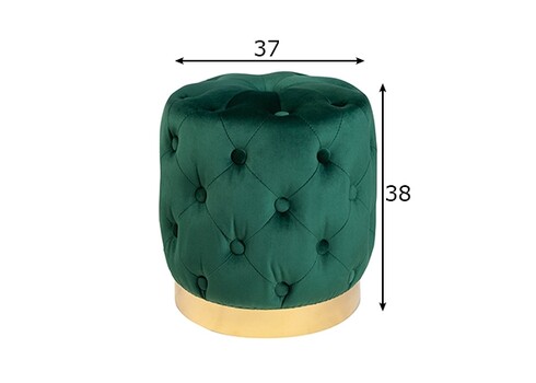 Tumba MODERN BAROQUE roheline, 37x37xH38 cm