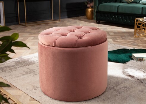 Tumba panipaigaga MODERN BAROQUE tuhmroosa, 50x50xH43 cm