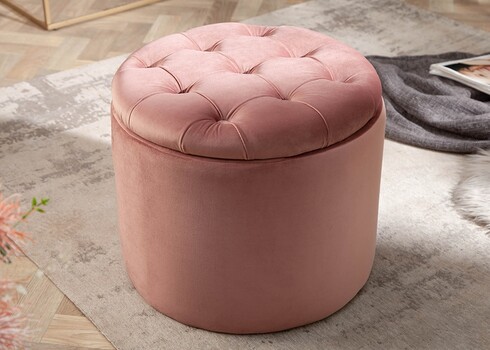 Tumba panipaigaga MODERN BAROQUE tuhmroosa, 50x50xH43 cm