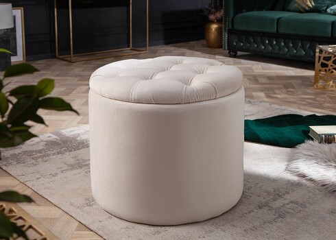 Tumba panipaigaga MODERN BAROQUE beež, 50x50xH43 cm