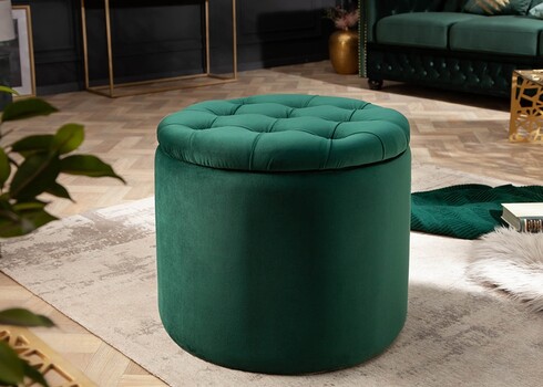 Tumba panipaigaga MODERN BAROQUE roheline, 50x50xH43 cm