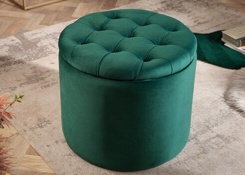 Tumba panipaigaga MODERN BAROQUE roheline, 50x50xH43 cm