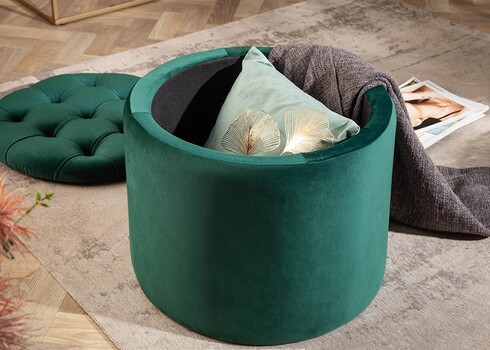 Tumba panipaigaga MODERN BAROQUE roheline, 50x50xH43 cm