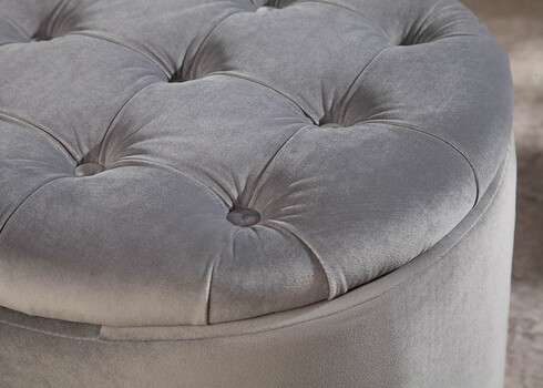 Tumba panipaigaga MODERN BAROQUE hõbehall, 50x50xH43 cm