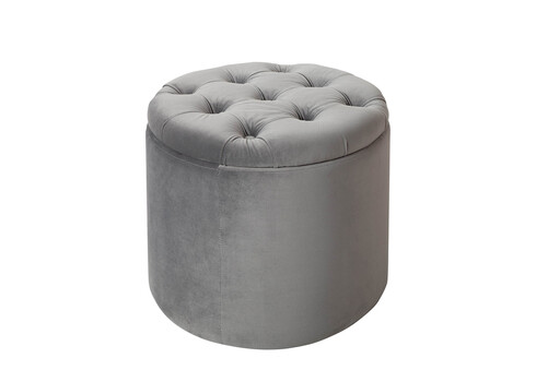 Tumba panipaigaga MODERN BAROQUE hõbehall, 50x50xH43 cm