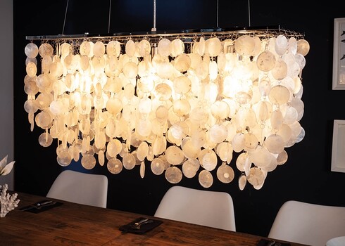 Rippvalgusti LONGSHELL pärlmutter, 80x30xH45 cm